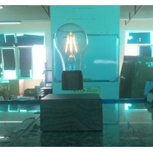 wooden base wireless rechargeable magnetic floating levitate led bulb lamp Manufactures