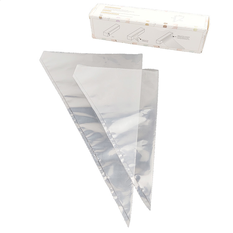 Transparent Biodegradable Piping Bags , 12 Inches Icing Piping Bag