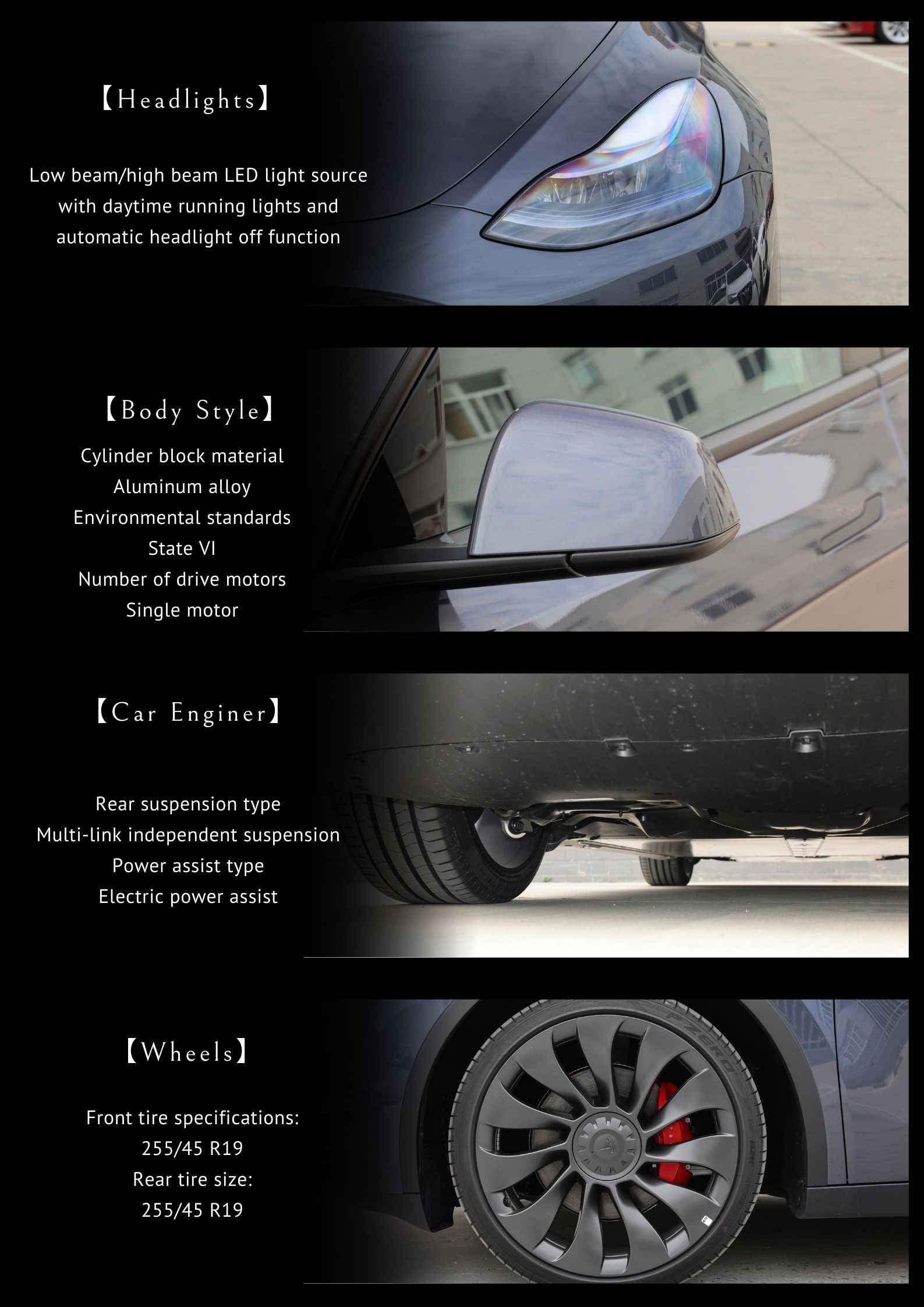 2023 Tesla Model Y Performance SUV EV Car Deposit High Match with Xenon Daytime Light