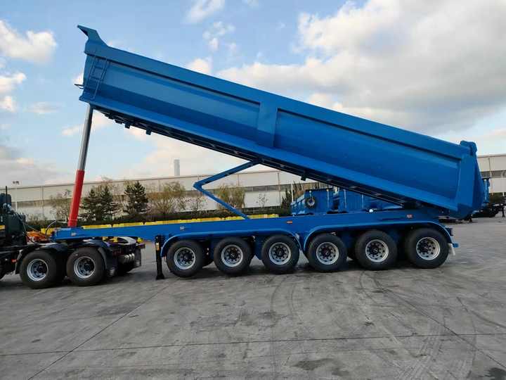 China foreign trade steel make from load 30 to 100 ton agriculture dumper tipper semi trailer 3/4/5/6 axles dumper truck trailer