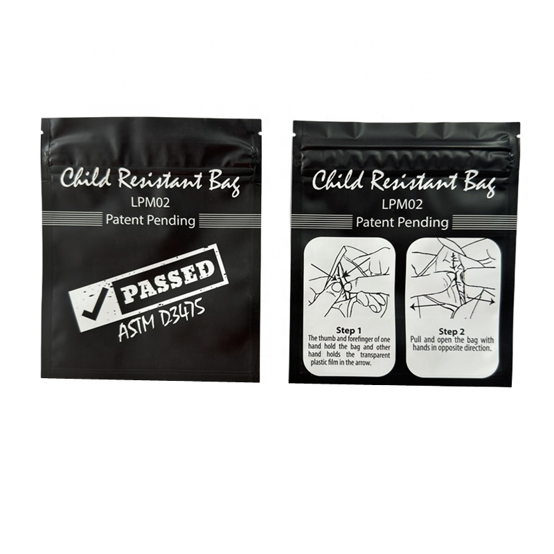 Custom Print Plastic MOPP / VMPET / PE Child Proof Pouch For Smell Proof Cookie Packaging