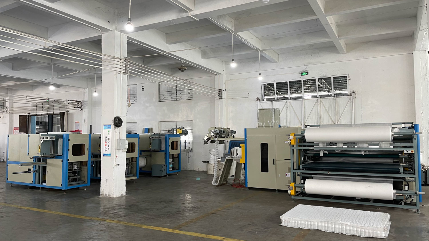 Automatic Spring Bed Net Production Machinery Efficiency 60-90 Sheets / 8 Hours