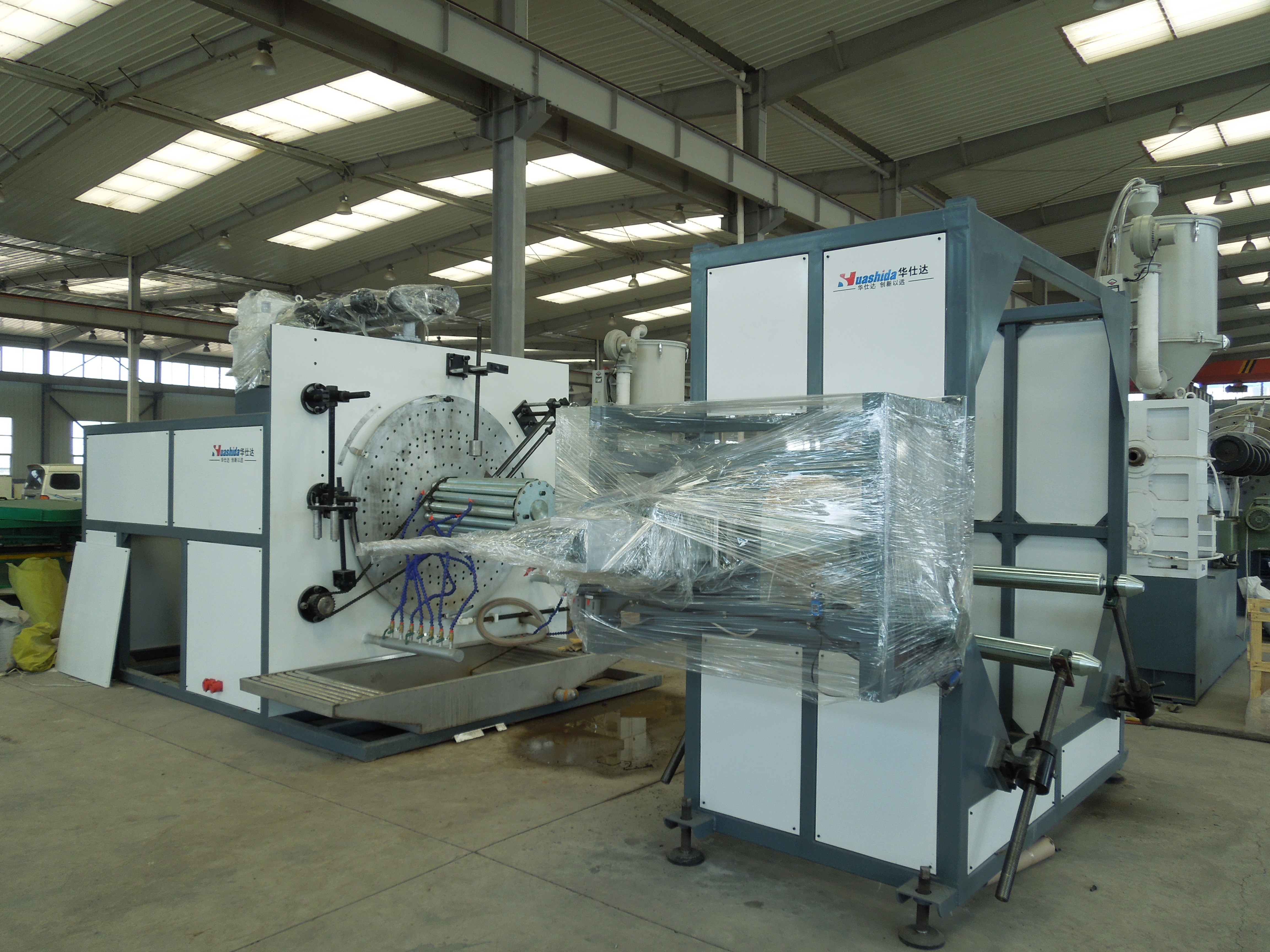 HDPE Hollow Structure Wall Spiral Pipe Plastic Extruder Extrusion Line