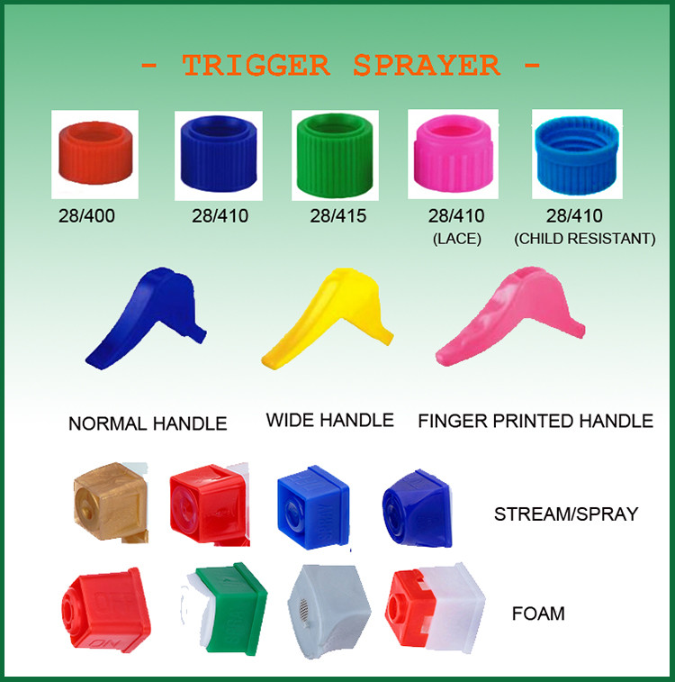 28/400,28/410 Home-Cleaning Plastic Hand Triger Sprayer For Bottle