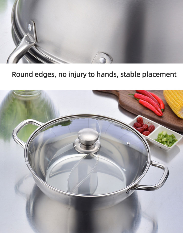 Wholesale Food Grade Stainless Steel Cookware Pot Induction Cooker Soup Pot Stainless Steel Cooking Pot