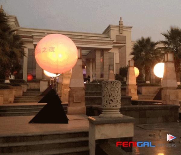 Custom LED Inflatable Event Lighting Balloon With Logo For Event Decoration