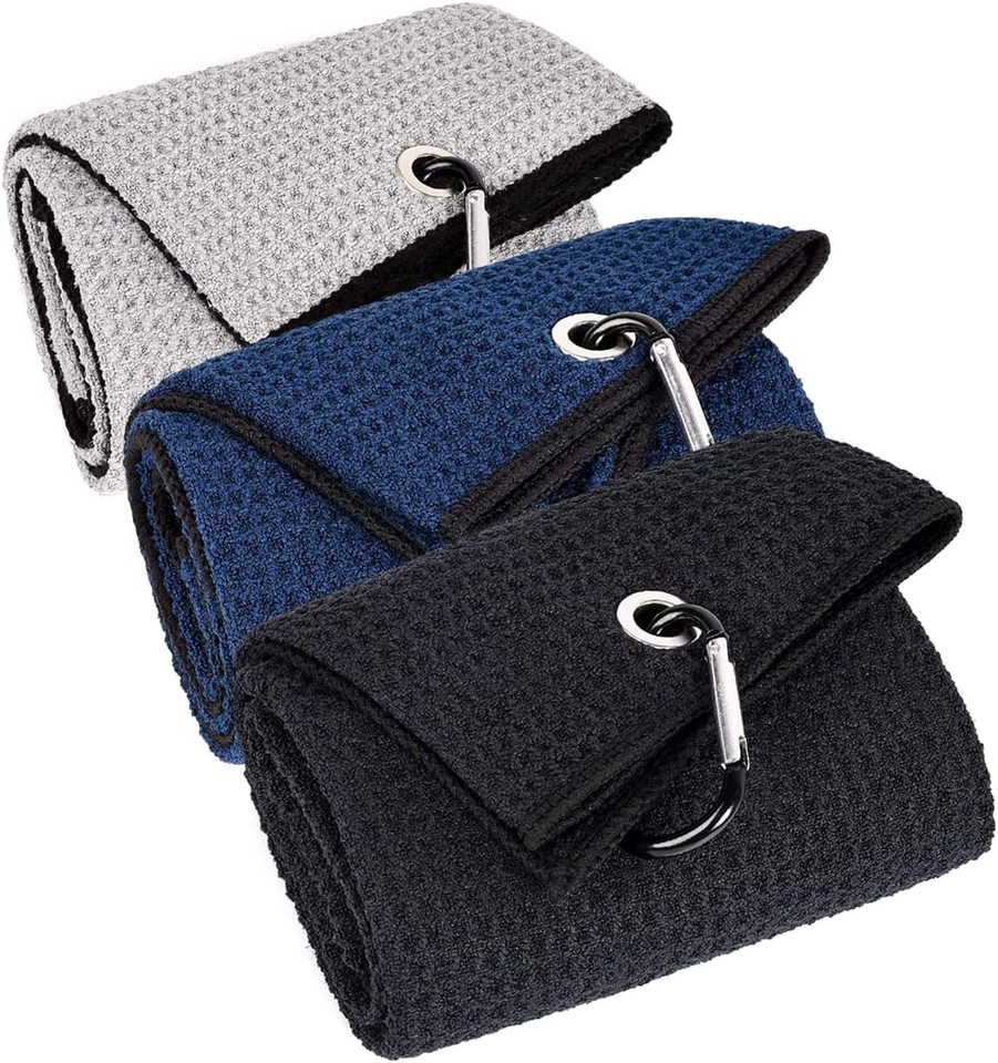Quick Dry Microfiber Waffle Golf Towel In Various Colors Transfer / Digital Print Compressed For Golfers