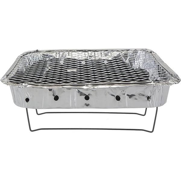 Disposable Outdoor Picnic Barbecue Tools Foil Barbecue Tray Aluminum Wire Mesh