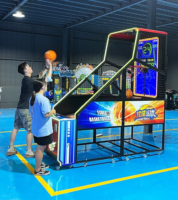 Single Player Led Arcade Basketball Game Machine For Amusement Park