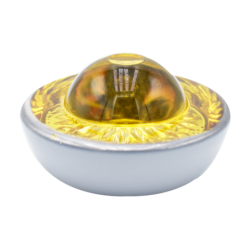 Temporary Road Stud With 50cm Height Solar Powered Glass Design Glass Material