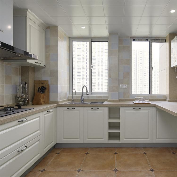 Melamine Door Finish Modular Kitchen Wardrobe Modern Kitchen Cabinet