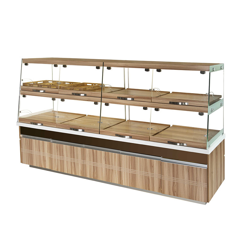 High End Glass Bakery Display Cases Non Refrigerated Non Toxic Materials