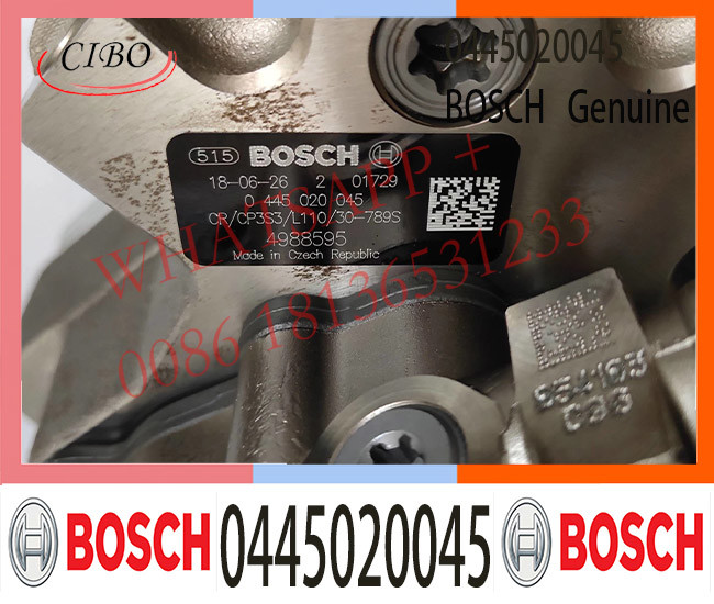 0445020045 BOSCH Diesel Engine Fuel pump 0445020045 0445020150 for CUMMINS 5264248 4982057 3971529 DAF 1409696 1702932