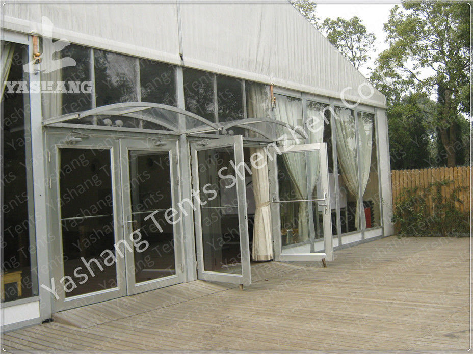 Heat Resistant Tent Accessories Height Customizable Fabric Door Glass Door Roller Gate