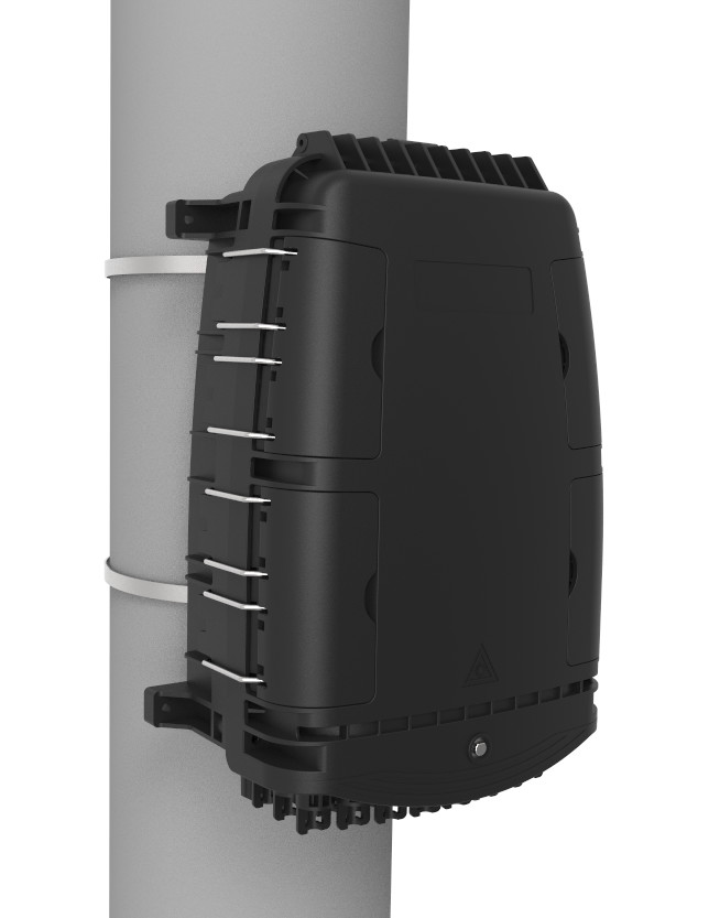 GFS-24QX Fiber Distribution Box IP68 378*255*116mm max 72cores 24 household aerial/wall/pole-mounted