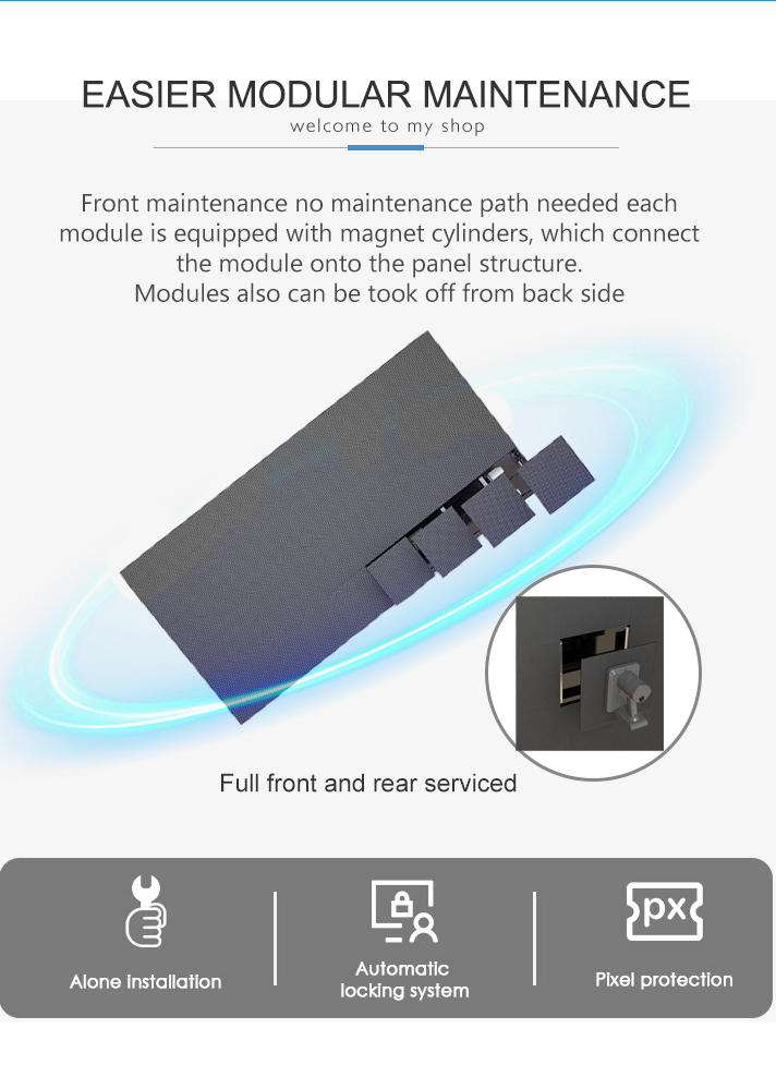 HD P1.6 P1.8 P1.9 P2.5 Indoor LED Video Wall For Full Color Display Fixed Installation