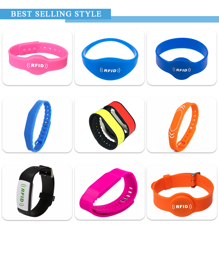 Waterproof RFID NFC Bracelet Silicone Material For Festival