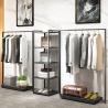Buy cheap Show Fashion Clothing Rack Display For Showrooms Garment Display Rolling Rack from wholesalers