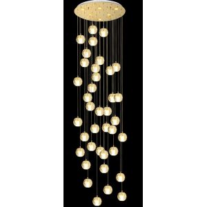 China Multi-faceted Spherical Crystal Chandelier Adjustable Height Entryway Chandelier With LED Light Source And Customizable Design on sale