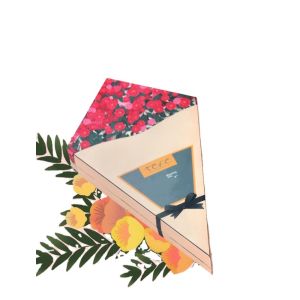 Custom Wrapping Chocolate Boxes Paperboard Liner Half Heart Kite Shape