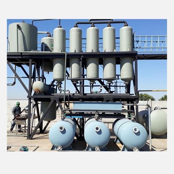 16kw High Capacity Waste Engine Oil Refinery for Diesel Machine 2.2*5.5m