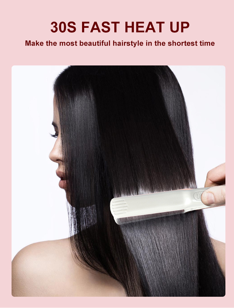 Mini Portable Travel Size Hair Straightener Flat Iron 220V 190 degree