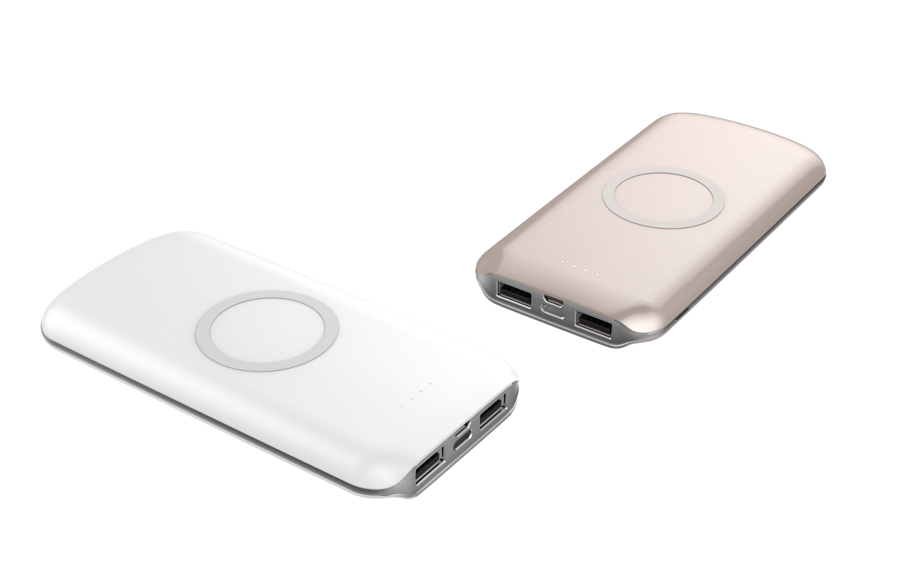 WIRELESS POWERBANK Qi Power Bank,Portable Power Bank Charger QI Wireless Charge 2 INPUT 2 OUTPUT+WIRELESS CHARGER