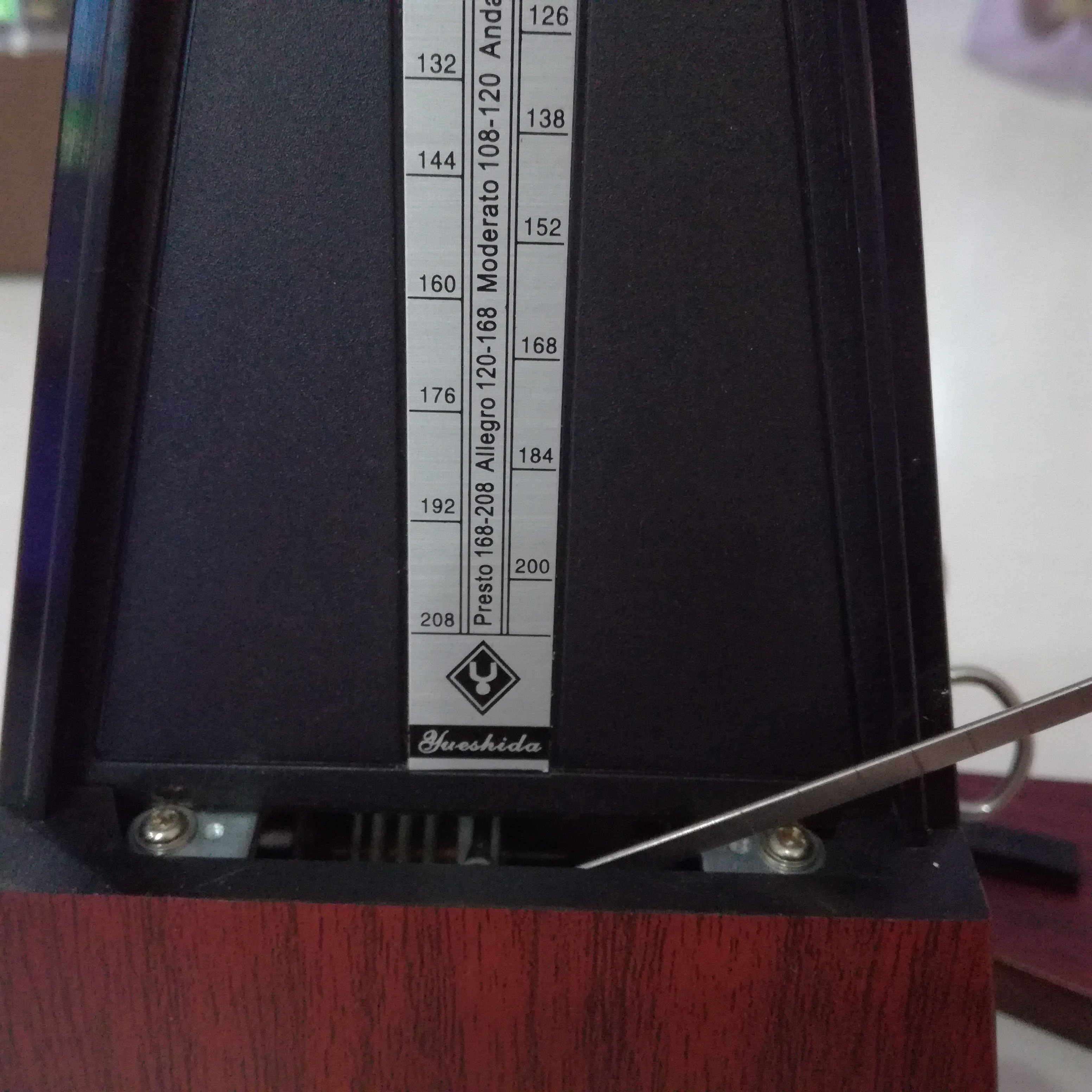 OEM classic scale board piano guitar violin practice rhythm mechanical metronome Black White Pink Red Tranparent Wood