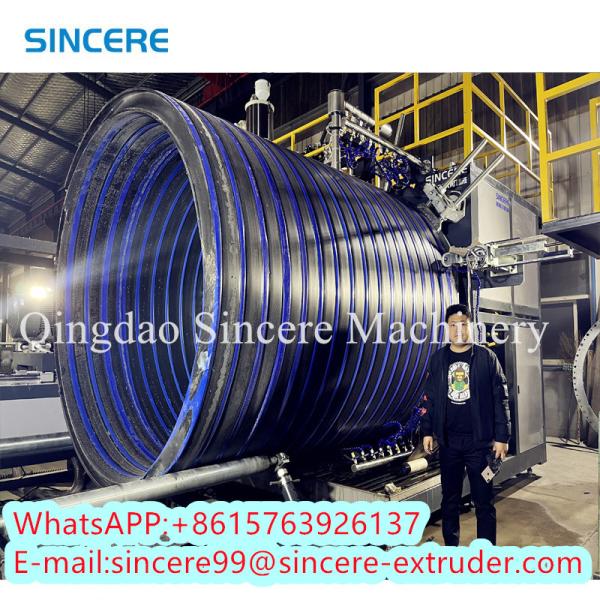 Structured Wall Polyethylene Pe Pipe Extrusion Line Equipment Spiral Winding PPR