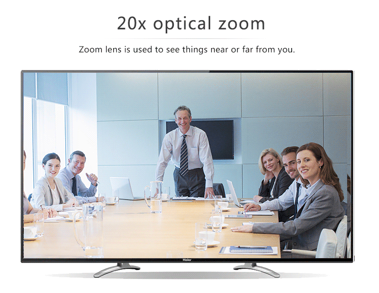 VHD202U 1080P USB 2.0 PTZ Camera 20x Zoom Rotatable Screen Cam Laptop Webcam