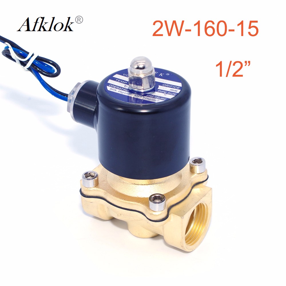 Brass 1Mpa Normally Closed 1.5 Inch Water Solenoid Valve DC 24V