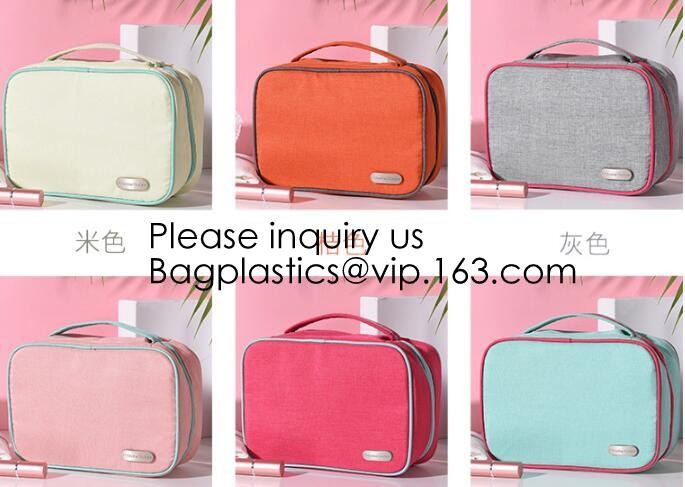 Trend Design Velvet Quilted Cosmetic Bag,Customized 2pcs Set Makeup Bag, Wholesale Travel Mens Toiletry Bags