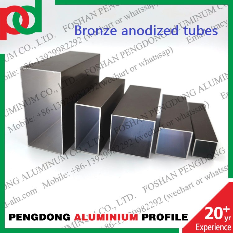 ISO 14001 Extruded Aluminum Tubing Profiles Rectangular Round 40 x 40