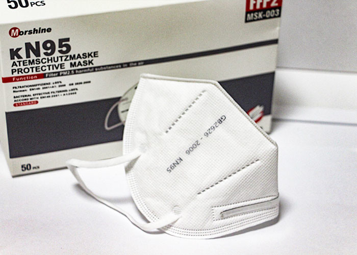 Anti Odour KN95 Dust Mask White Face Masks For Germ Protection