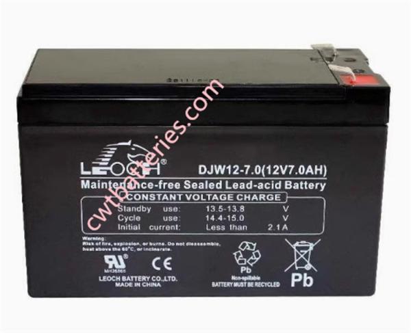 LEOCH DJM12-7.0 12V 7.0AH Sealed Valve Regulated Lead Acid Vrla Battery For