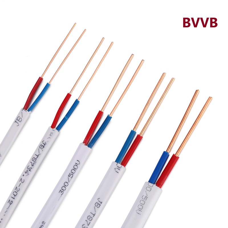 2 or 3 Core 300/500V Copper PVC Flat Cable Top Choice for Low Voltage Household Wiring