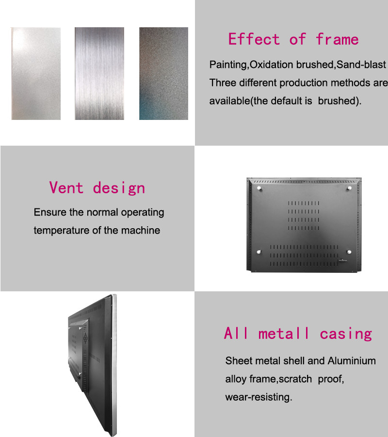 350 Cd/M2 55inch Wall Mounted Digital Signage , LCD Screen For Advertising