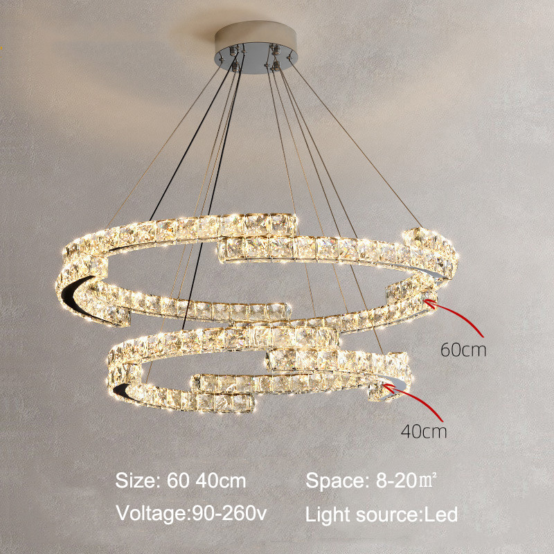 Luxury Crystal Ceiling Lamp Suitable for Living Room Bar Bedroom Ceiling Lamp(WH-CA-102)