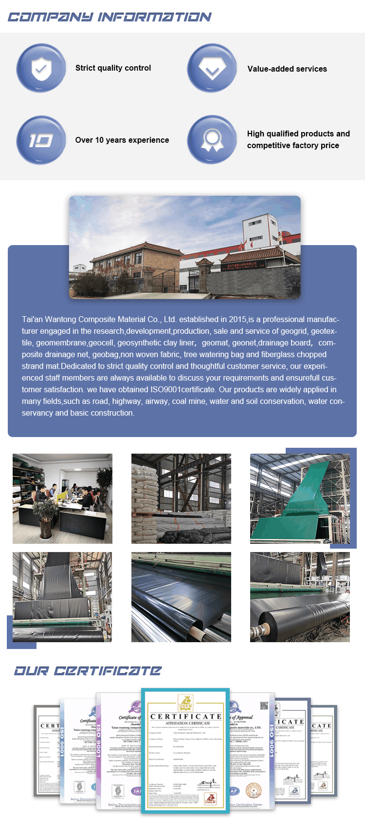 Contemporary Design Style India Manufactured HDPE Geomembrane 1mm for Fish Pond Liner