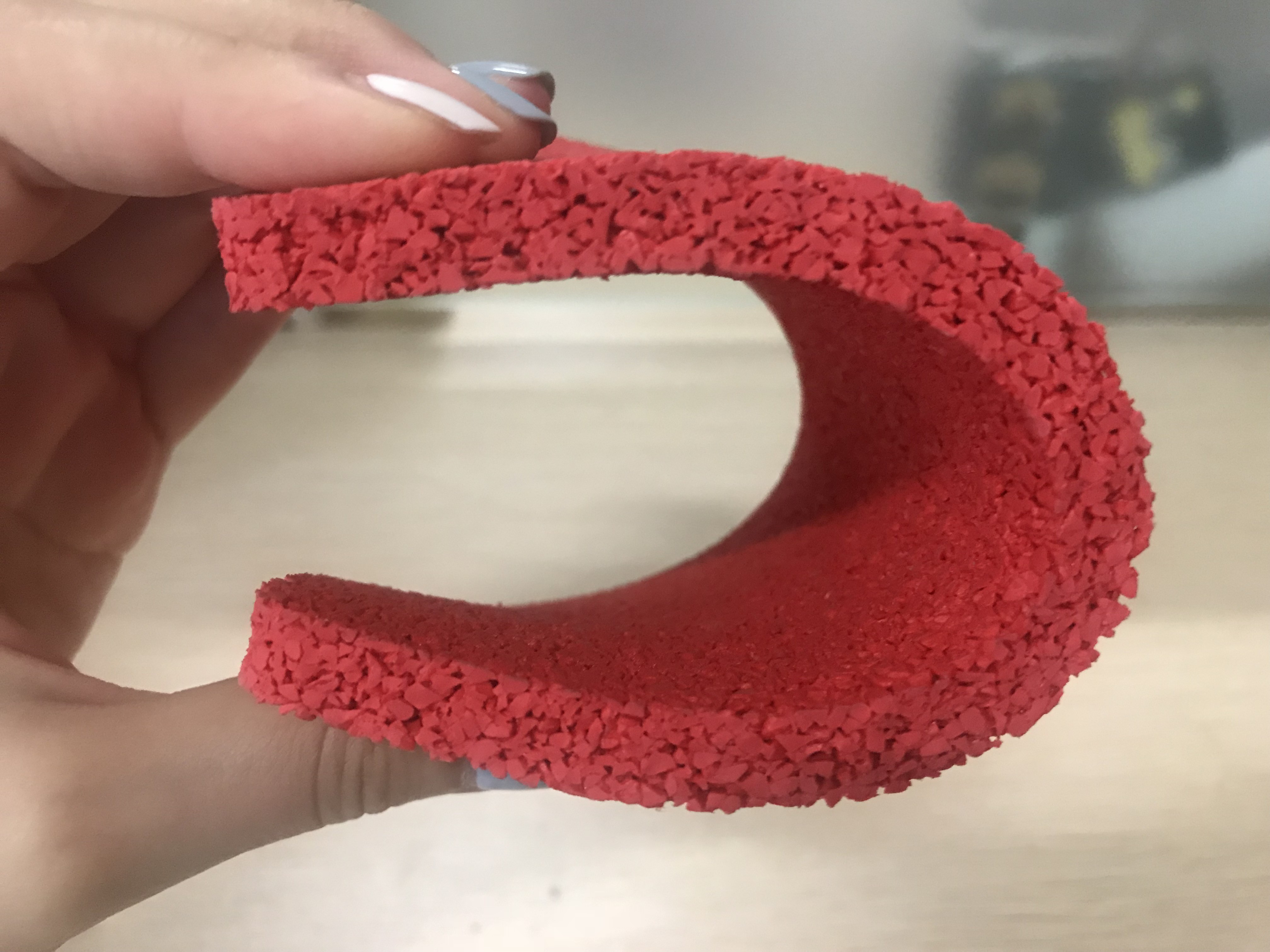 Anti Ultraviolet Strong hydrophobic Rubber Granules Flooring