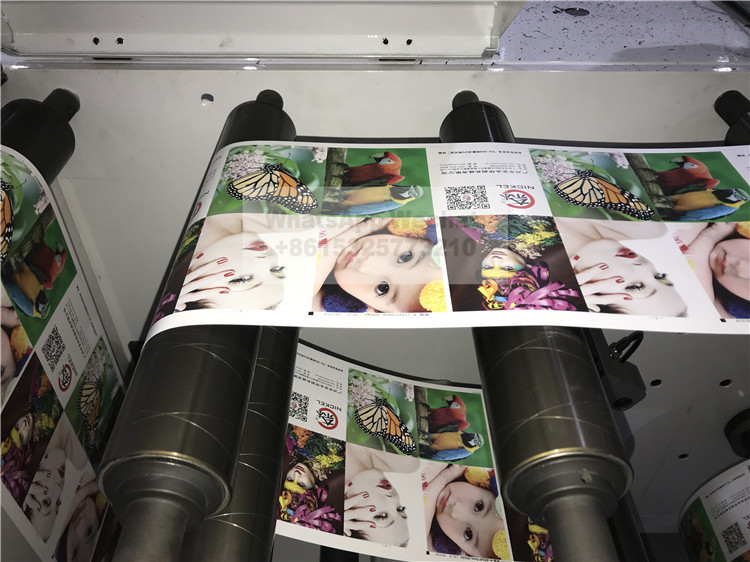Intermittent Rotary Die Cutting Slitting Sheeting Machine Flexo Printing Station With UV Lamp