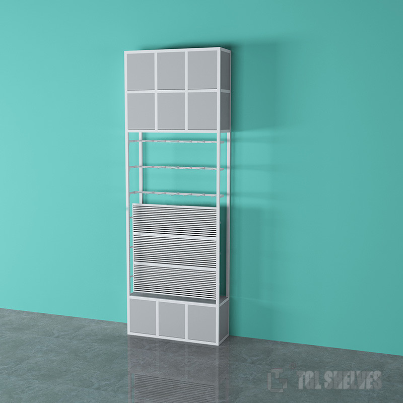 30kg Capacity Miniso Display Rack For Merchandise Display 5Layers Steel Wood Structure