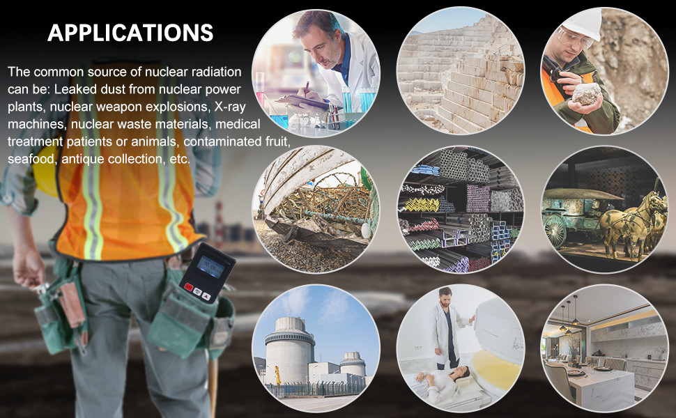 30kev Geiger Nuclear Radiation Meter Monitor For Nuclear Fallout On The Go Protection