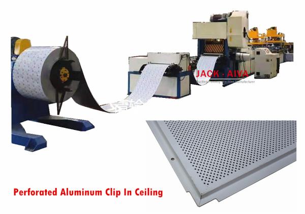 Aluminum Clip In Ceiling Tile Machine, Perforated Aluminum Clip In Ceiling