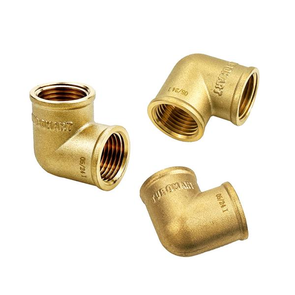 Factory Wholesale Full Brass Female Elbow Fitting Sliding Fitting For Pex
