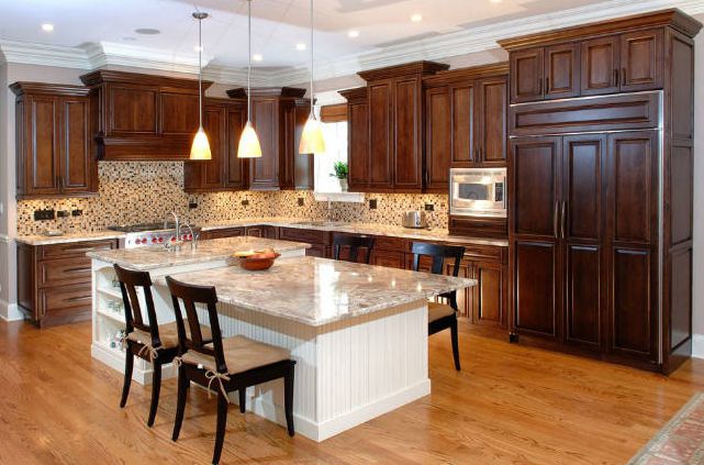 Self Assemble Wood Kitchen Furniture Waterproof Cupboard with Faucet Accessories