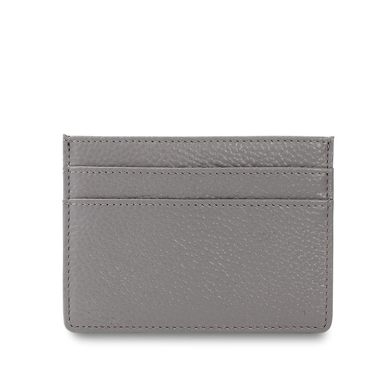 GENUINE LEATHER Slim Embossed Personalized Uv Print Monogrammed Credit Card Holder Wallet