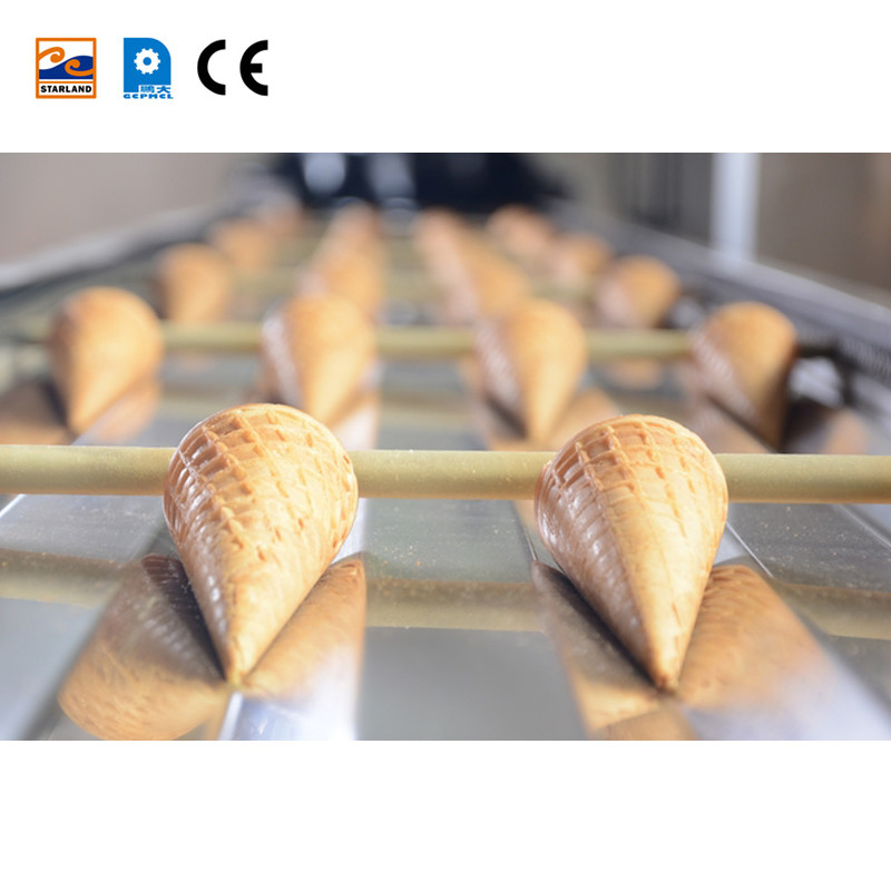 Caramel Colour Sugar Cones 118mm 120mm Height With 22 ° Angle