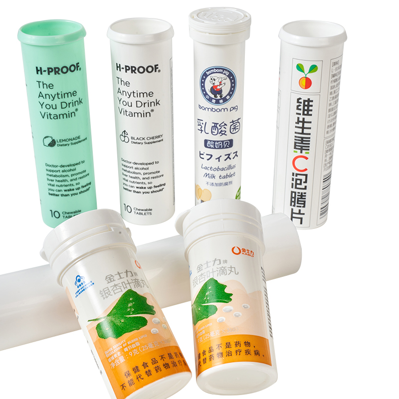 Custom PP Effervescent Multivitamin Tablet Tube Matte Finish Fluid Replacement Bottle OEM