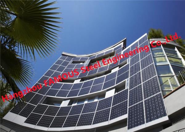 Solar BIPV Fireproof Glass Facade Curtain Wall Building Integrated Photovoltaic
